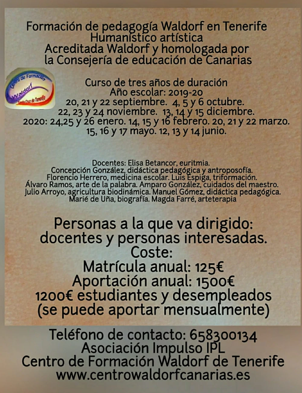 CÍRCULO WALDORF "VALLE DE GÜÍMAR" (TENERIFE, CANARIAS)